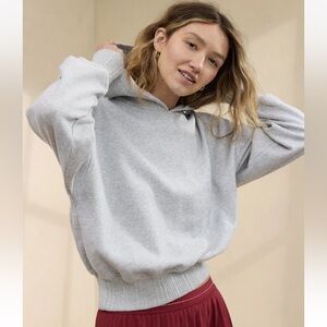 Aerie Cropped Hoodie grey